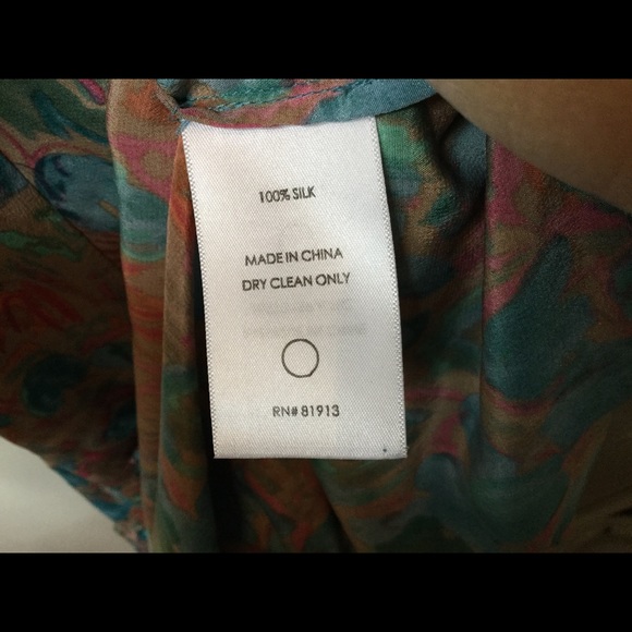 Anthropologie Plenty by Tracy Reese watercolor floral teal silk halter maxi dres - Picture 5 of 9